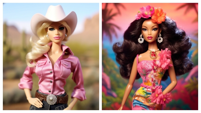 AI Draws Barbie Dolls For Each Country