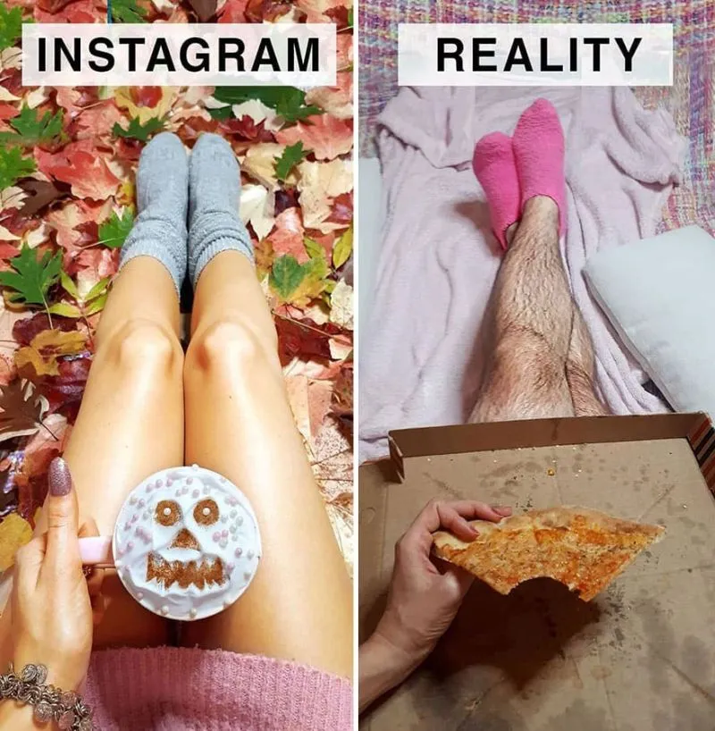 15 Best Examples Of The Difference Between Reality And Instagram
