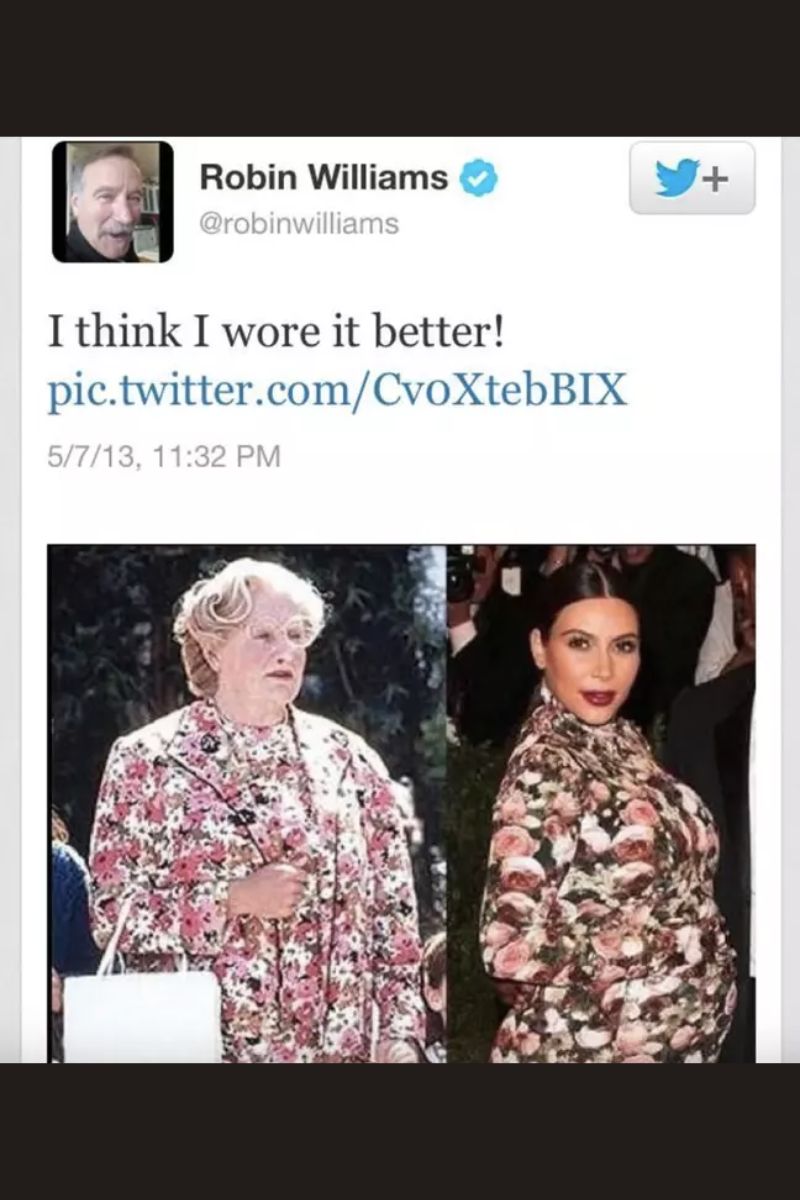 Kim Kardashian Reacted to Robin Williams Joke
